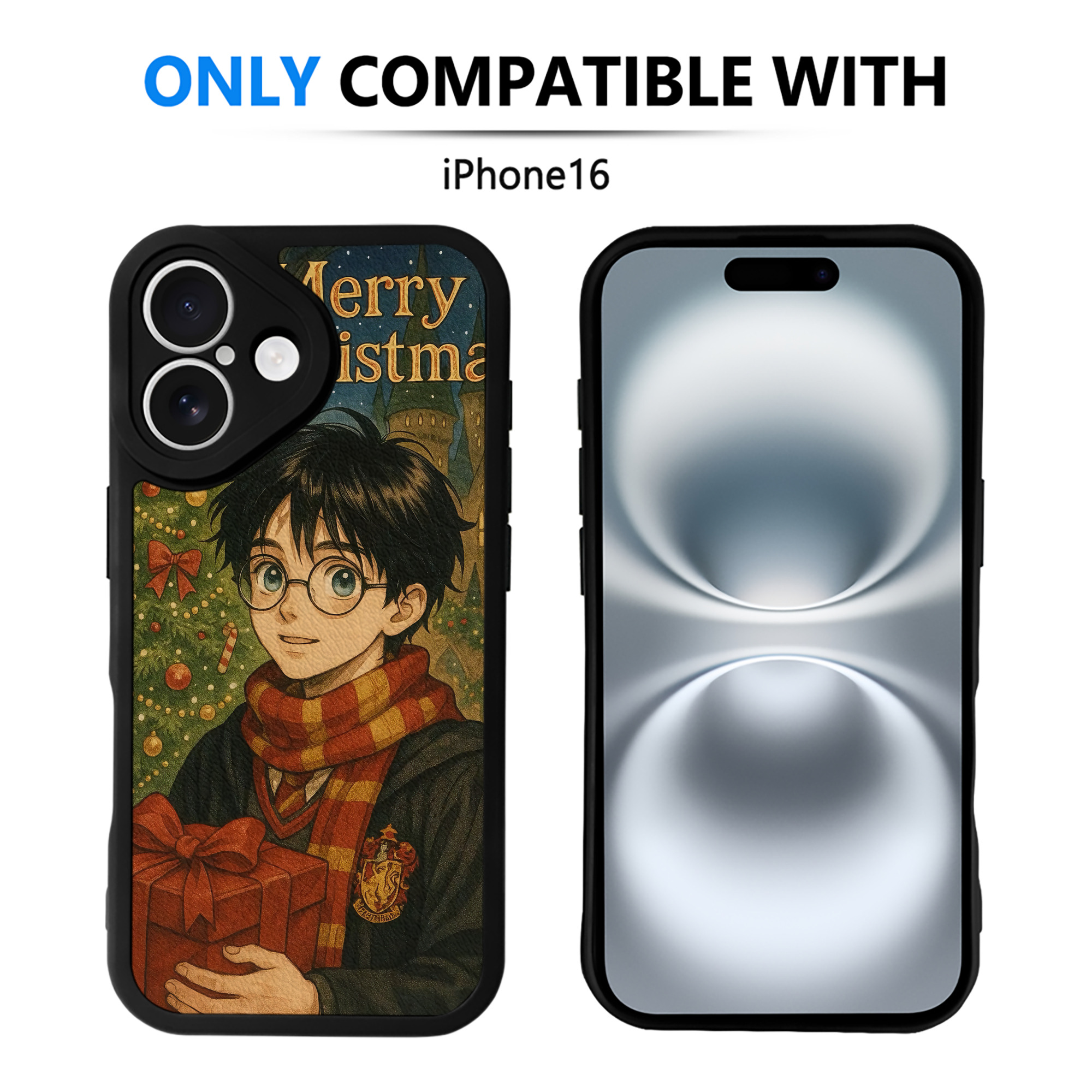 （画像用） Harry Potter ハリー・ポッターシリーズ 【iPhone 16シリーズ対応】シリコンスマホケース（レザー調） 材質：シリコン